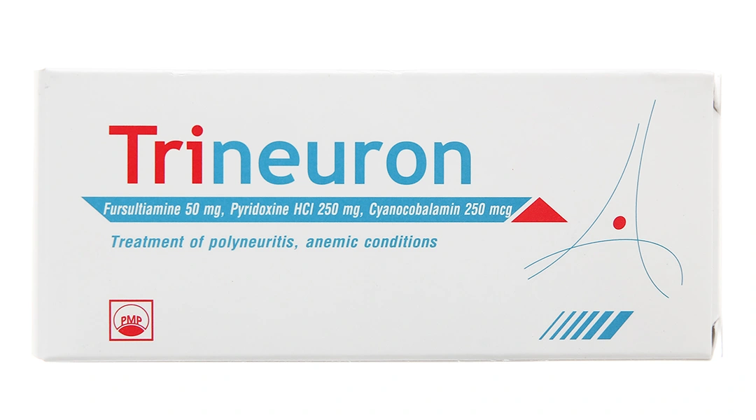 Trineuron trị bệnh do thiếu vitamin nhóm B (5 vỉ x 10 viên) - 1