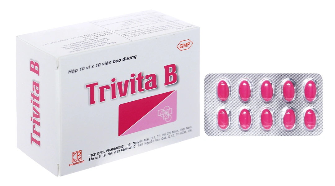 Trivita B trị đau nhức thần kinh, đau gân khớp, mệt mỏi (10 vỉ x 10 viên) - 