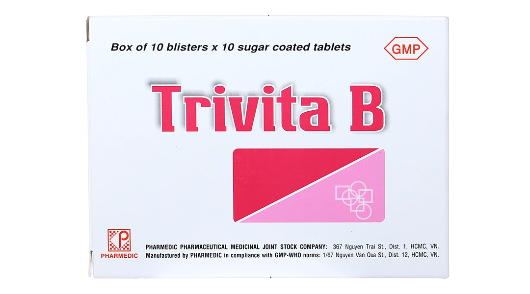 Trivita B trị đau nhức thần kinh, đau gân khớp, mệt mỏi (10 vỉ x 10 viên) - 2