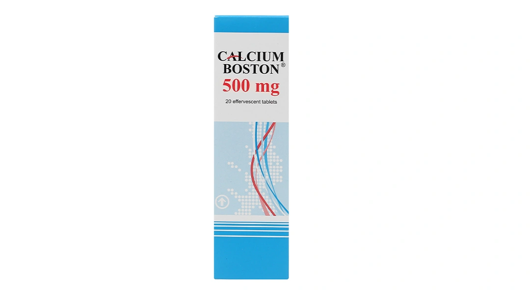 Viên nén sủi bọt Calcium Boston 500mg trị loãng xương, nhuyễn xương tuýp 20 viên - 1
