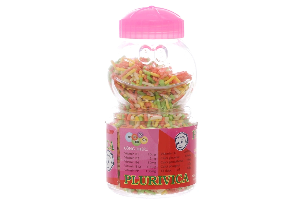 Thuốc cốm Plurivica bổ sung vitamin và canxi cho bé hũ 80g - 3