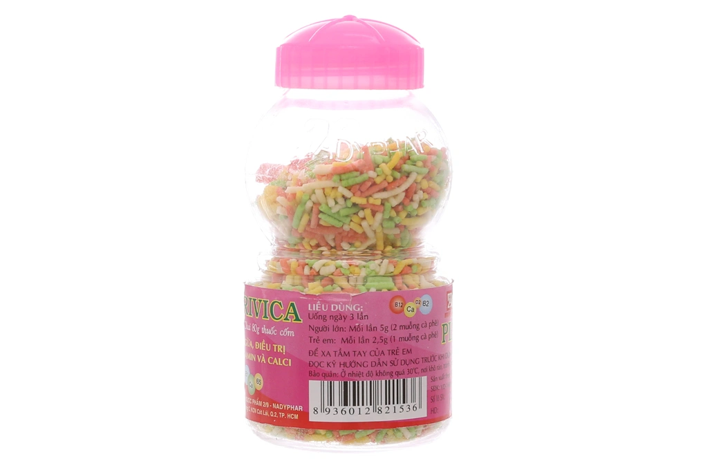 Thuốc cốm Plurivica bổ sung vitamin và canxi cho bé hũ 80g - 1