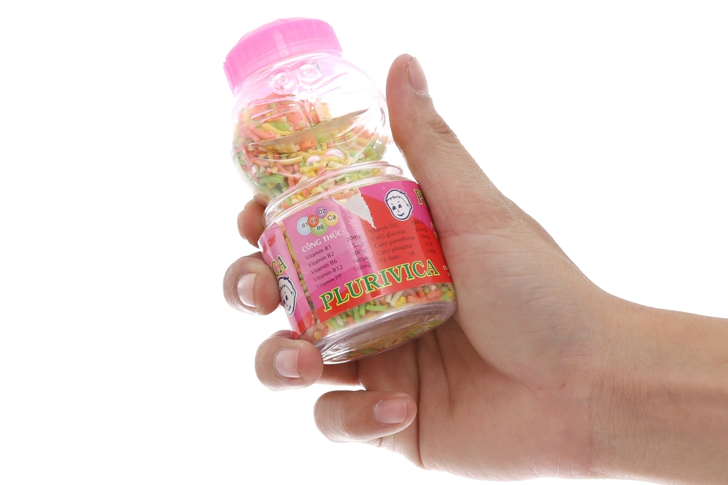 Thuốc cốm Plurivica bổ sung vitamin và canxi cho bé hũ 80g - 2