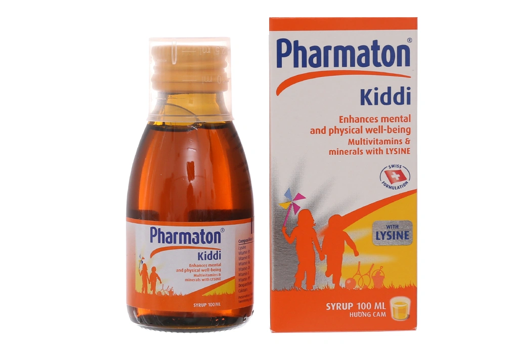 Siro Pharmaton Kiddi bổ sung vitamin và khoáng chất cho bé chai 100ml - 