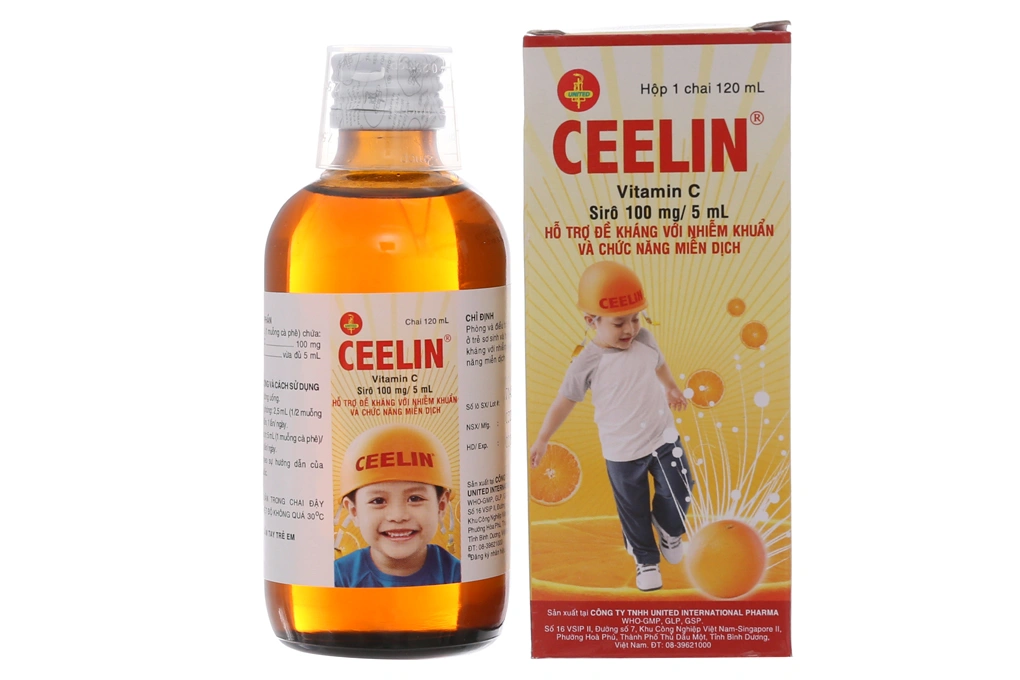 Siro Ceelin 100mg/5ml phòng, trị thiếu vitamin C ở trẻ nhỏ chai 60ml - 8