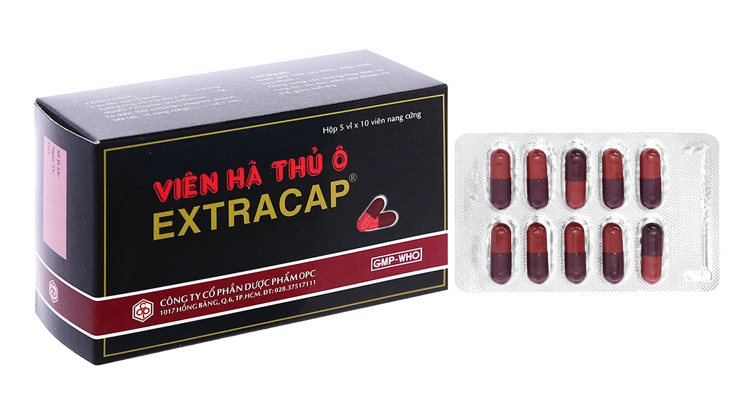 Viên Hà Thủ Ô Extracap trị suy nhược, tóc bạc sớm (5 vỉ x 10 viên) - 