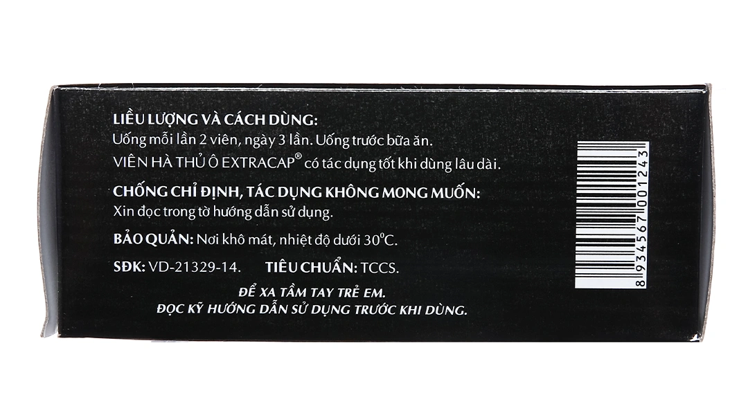 Viên Hà Thủ Ô Extracap trị suy nhược, tóc bạc sớm (5 vỉ x 10 viên) - 2