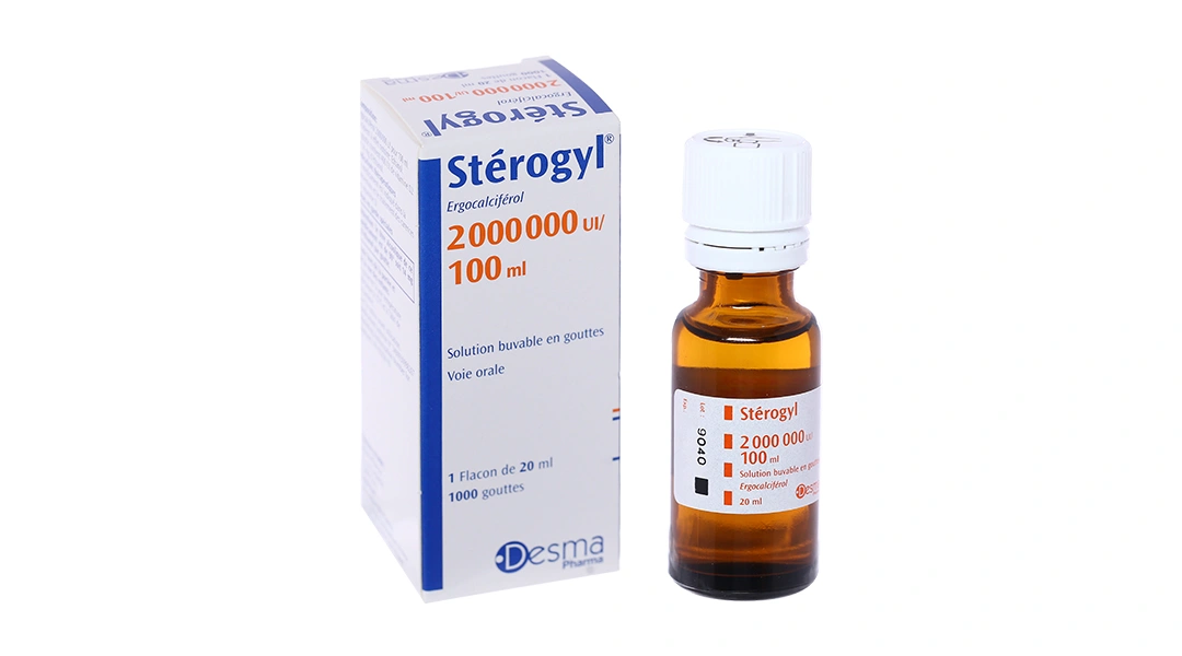 Dung dịch uống Stérogyl 2000000UI/100ml phòng và trị thiếu vitamin D chai 20ml - 