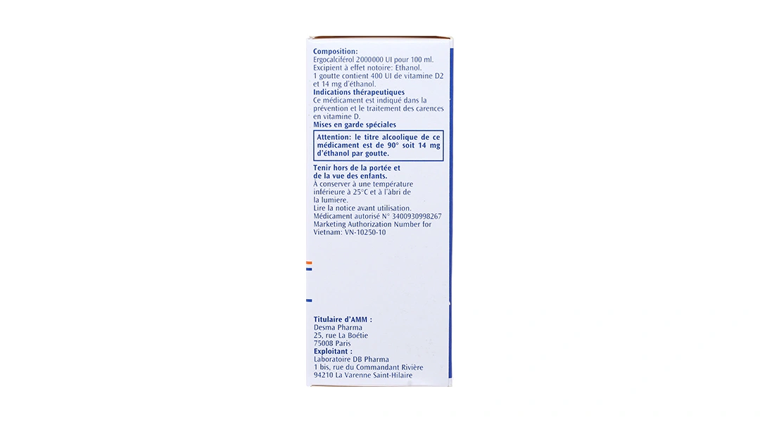 Dung dịch uống Stérogyl 2000000UI/100ml phòng và trị thiếu vitamin D chai 20ml - 3