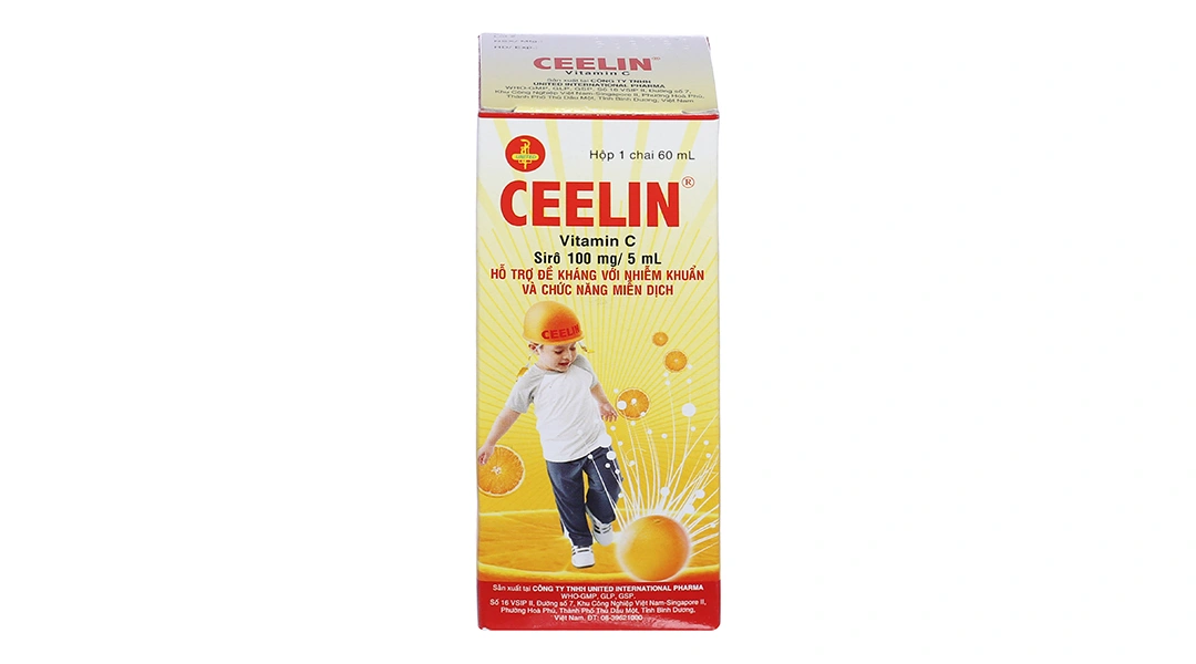 Siro Ceelin 100mg/5ml phòng, trị thiếu vitamin C ở trẻ nhỏ chai 60ml - 1