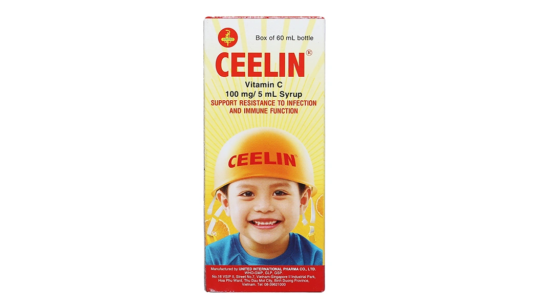Siro Ceelin 100mg/5ml phòng, trị thiếu vitamin C ở trẻ nhỏ chai 60ml - 2