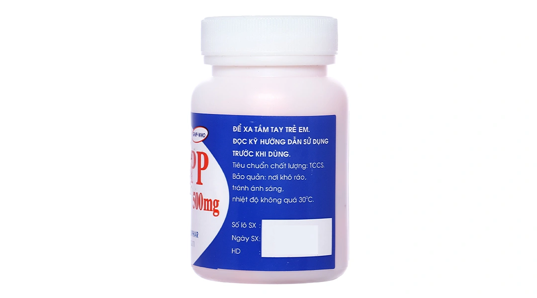 Vitamin PP Mekophar 500mg trị thiếu nicotinamide lọ 100 viên - 2