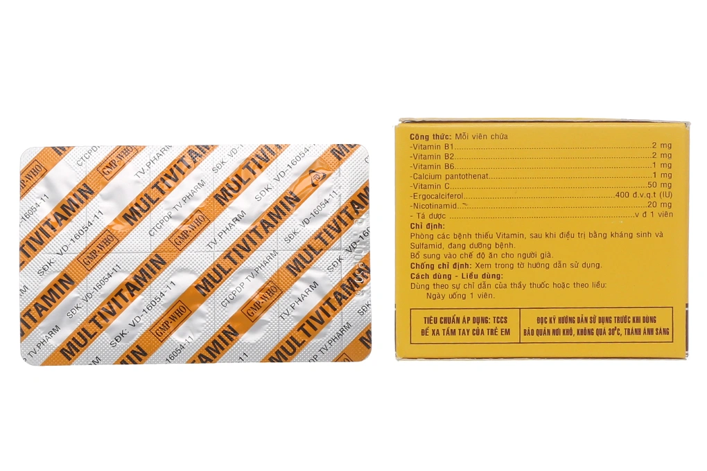 Multivitamin TV.Pharm bổ sung vitamin (10 vỉ x 10 viên) - 1