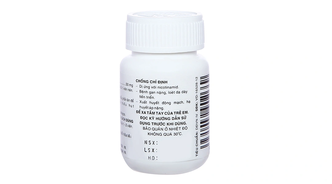 Vitamin PP 50 Pharmedic ngăn ngừa thiếu nicotinamide lọ 60 viên - 2