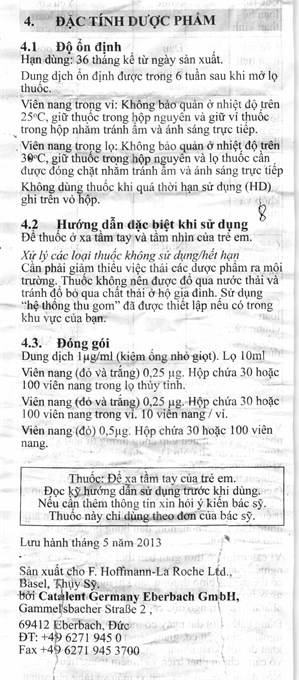 Rocaltrol 0.25mcg trị loãng xương lọ 30 viên - 10