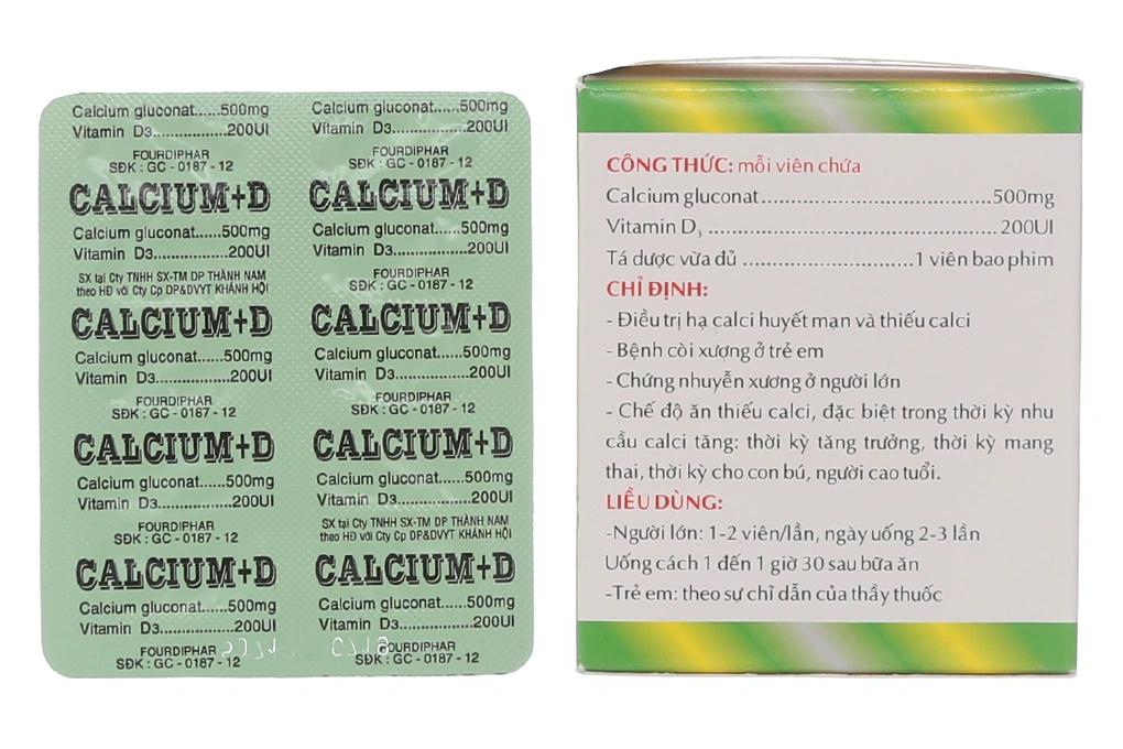 Calcium+D TNP trị loãng xương, nhuyễn xương (10 vỉ x 10 viên) - 1