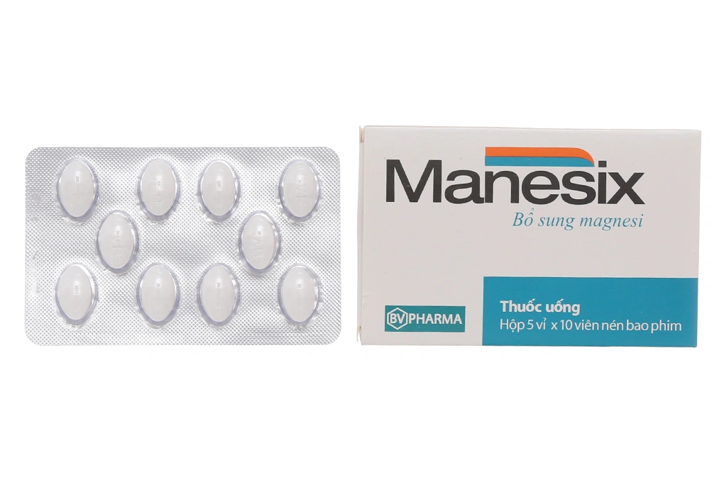 Magnesi trị thiếu magie, giảm lo âu (5 vỉ x 10 viên) - 