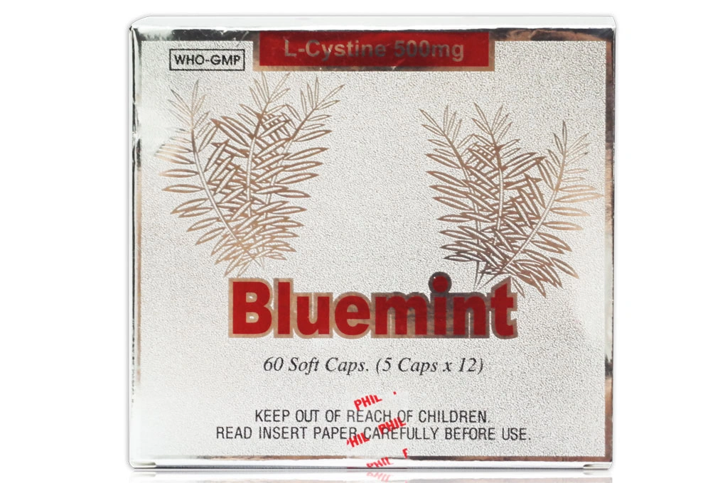 Bluemint 500mg trị viêm da, rụng tóc, gãy móng (12 vỉ x 5 viên) - 