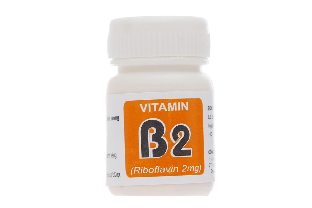 Vitamin B2 2mg phòng và điều trị thiếu riboflavin lọ 100 viên - 