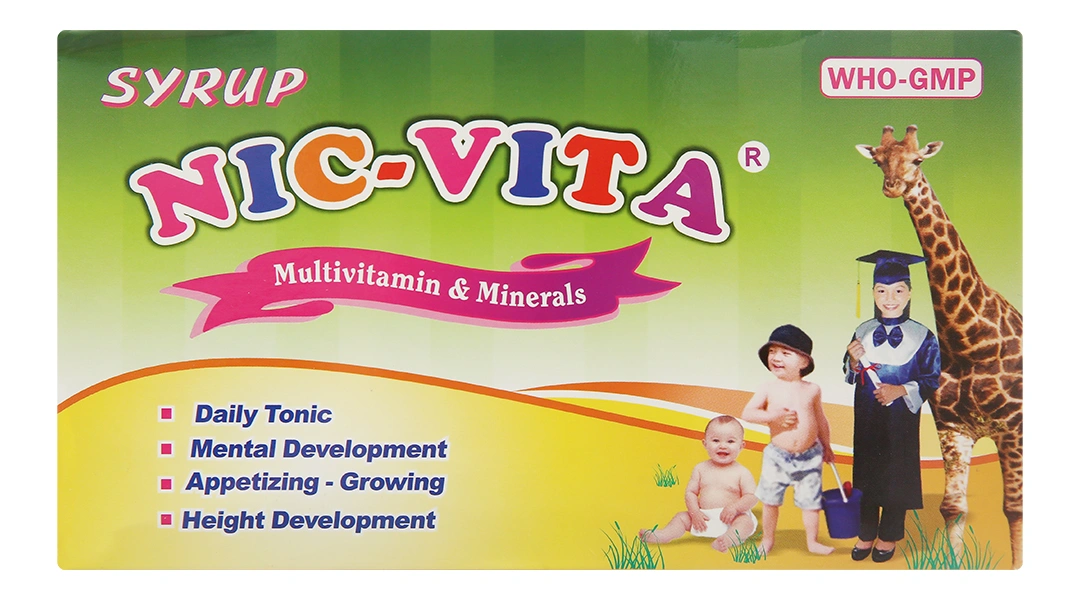 Siro Nic-Vita giúp trẻ ăn ngon, tăng chiều cao, phát triển tốt 20 ống x 10ml - 1