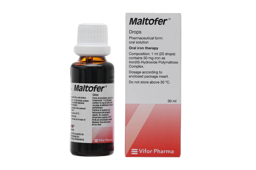 Dung dịch uống Maltofer 50mg/ml trị thiếu máu, thiếu sắt chai 30ml - 1