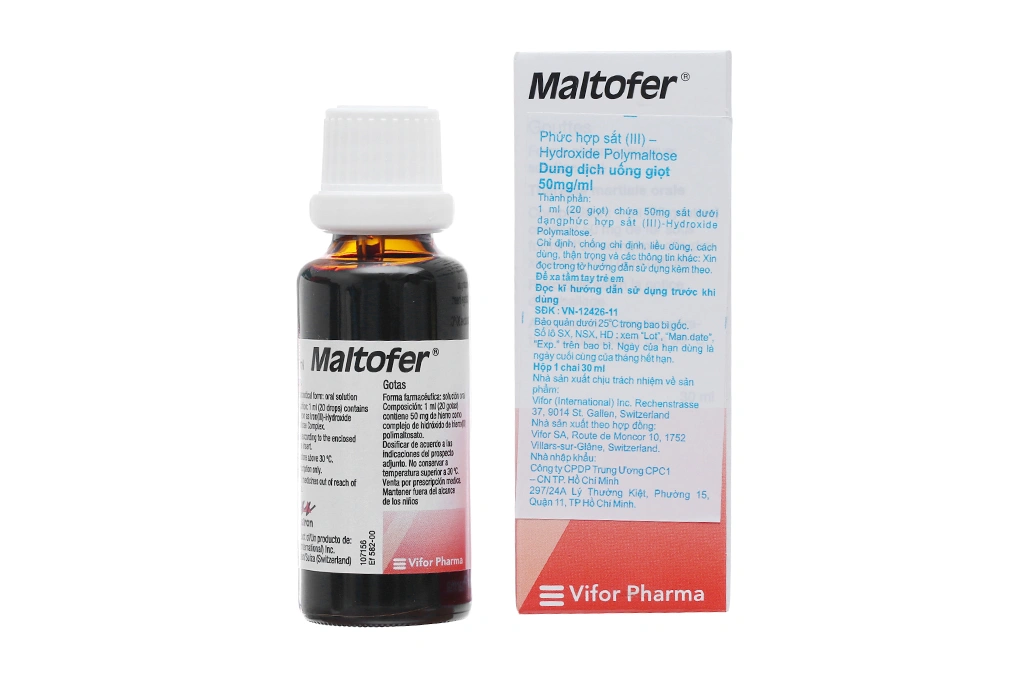 Dung dịch uống Maltofer 50mg/ml trị thiếu máu, thiếu sắt chai 30ml - 2