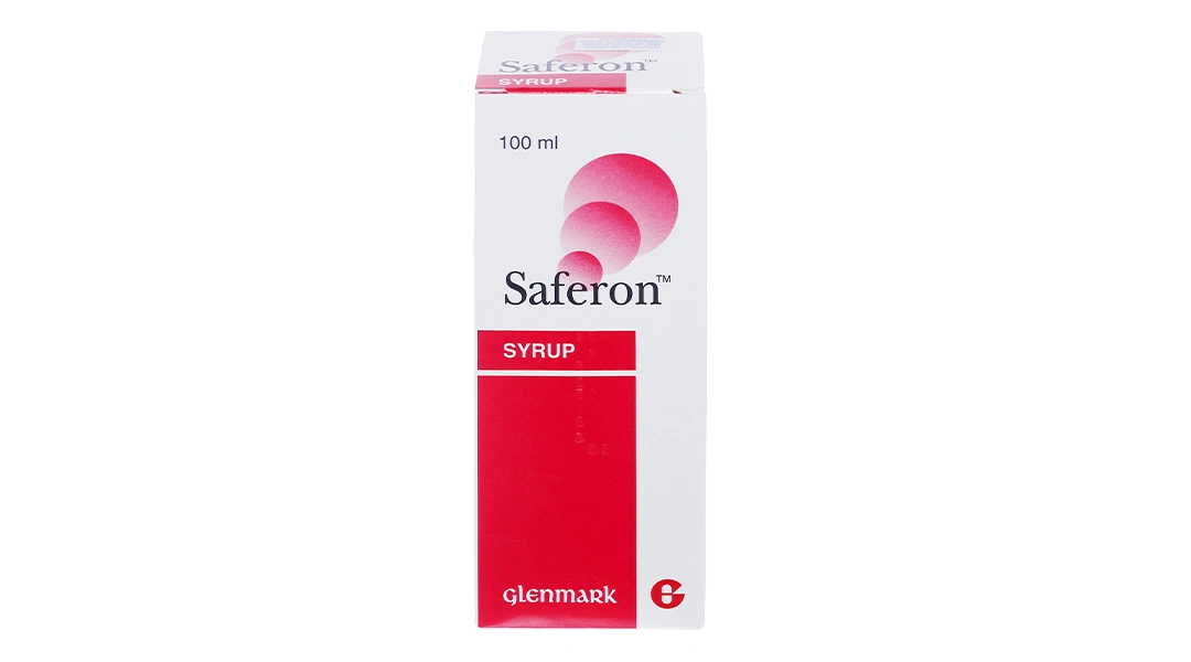 Siro Saferon 50mg/5ml trị thiếu máu, thiếu sắt chai 100ml - 1