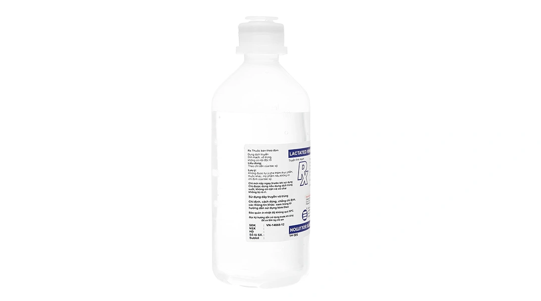 Dịch truyền Lactated Ringer's Solution Euro-Med bù nước, điện giải chai 500ml - 1
