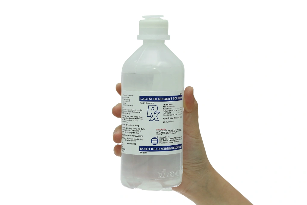 Dịch truyền Lactated Ringer's Solution Euro-Med bù nước, điện giải chai 500ml - 3