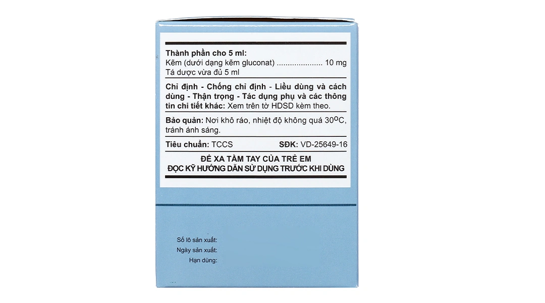 A.TZinC Siro 10mg/5ml hỗ trợ trị tiêu chảy, tăng đề kháng (30 ống x 5ml) - 2