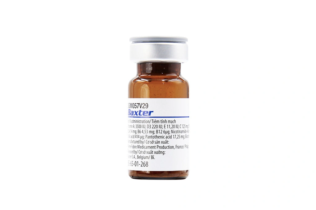 Bột pha dịch tiêm truyền tĩnh mạch Cernevit bổ sung vitamin hộp 10 lọ - 1