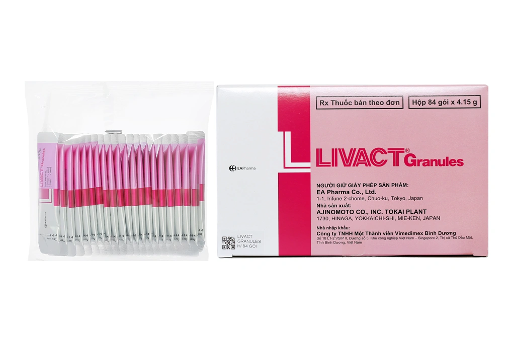 Cốm pha dung dịch uống Livact Granules giảm albumin máu (84 gói x 4.15g) - 