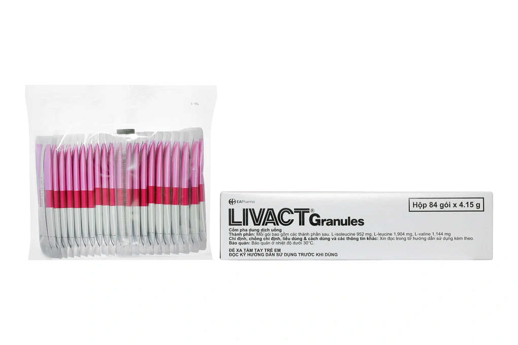 Cốm pha dung dịch uống Livact Granules giảm albumin máu (84 gói x 4.15g) - 1