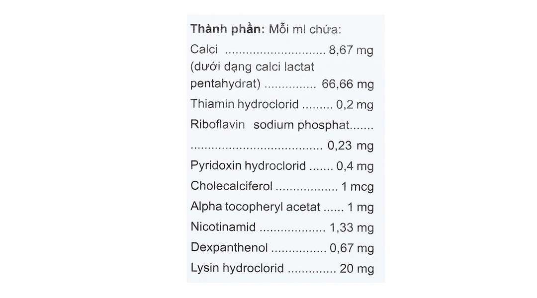 Dung dịch uống Duchat trị, phòng thiếu vitamin và axit amin (20 ống x 7.5ml) - 3