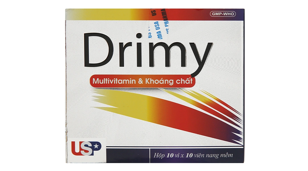 Drimy bổ sung vitamin và khoáng chất (10 vỉ x 10 viên) - 1
