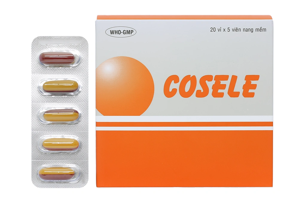 Cosele hỗ trợ trị các bệnh lý về gan, giảm mỡ máu (20 vỉ x 5 viên) - 