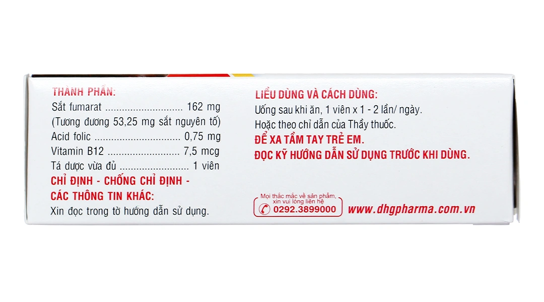 Bofit F trị thiếu máu do thiếu sắt, acid folic (3 vỉ x 10 viên) - 2