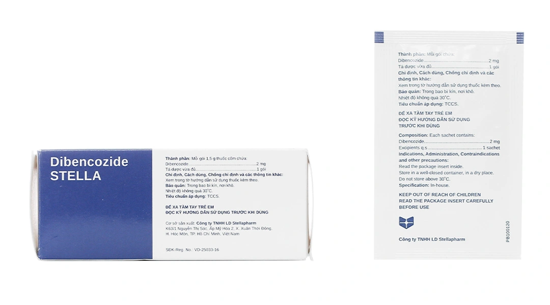 Thuốc cốm Dibencozide Stella 2mg trị suy nhược, chán ăn ở trẻ (10 gói x 1.5g) - 1