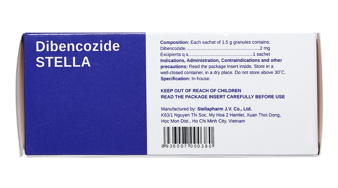 Thuốc cốm Dibencozide Stella 2mg trị suy nhược, chán ăn ở trẻ (10 gói x 1.5g) - 4