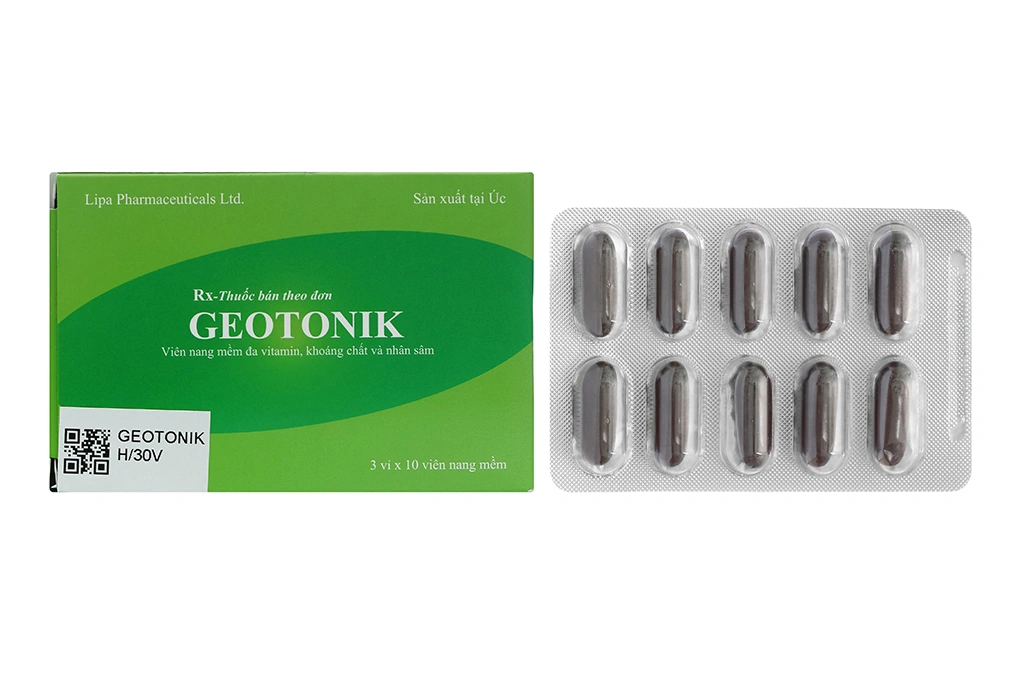 Geotonik bổ sung vitamin và khoáng chất (3 vỉ x 10 viên) - 