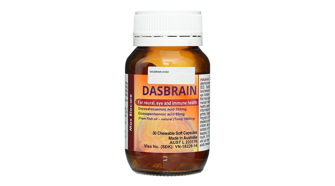 Dasbrain bổ não, tăng cường miễn dịch lọ 30 viên - 1