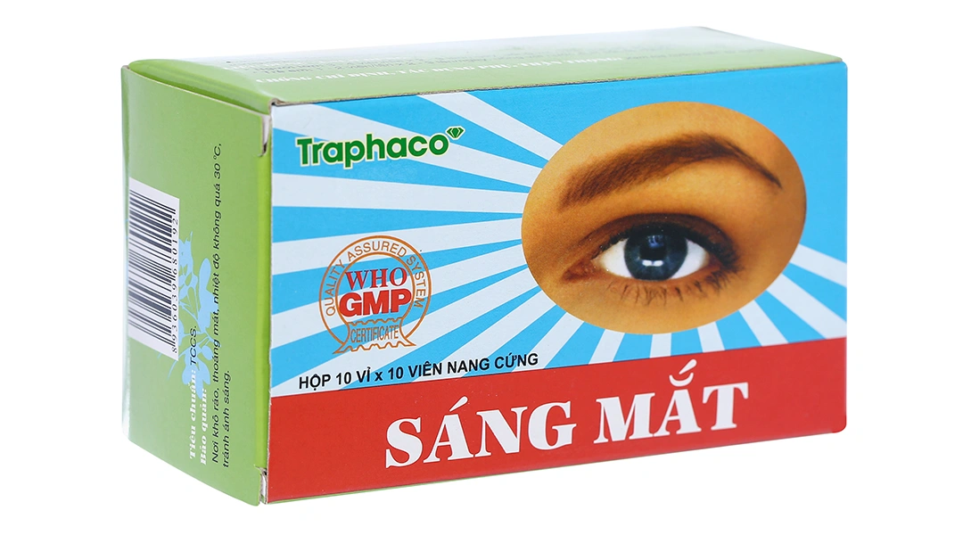 Sáng mắt Traphaco trị các bệnh về mắt, suy giảm thị lực (10 vỉ x 10 viên) - 1