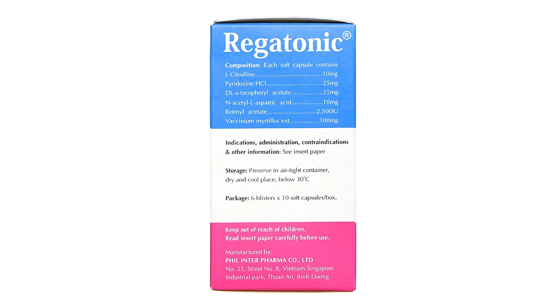 Regatonic hỗ trợ điều trị một số bệnh lý về mắt, cải thiện thị lực (6 vỉ x 10 viên) - 2