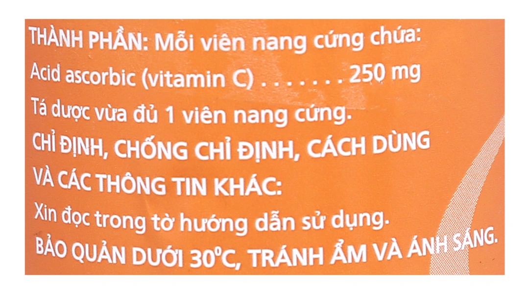Vitamin C Imexpharm 250mg phòng và trị thiếu vitamin C lọ 200 viên - 3