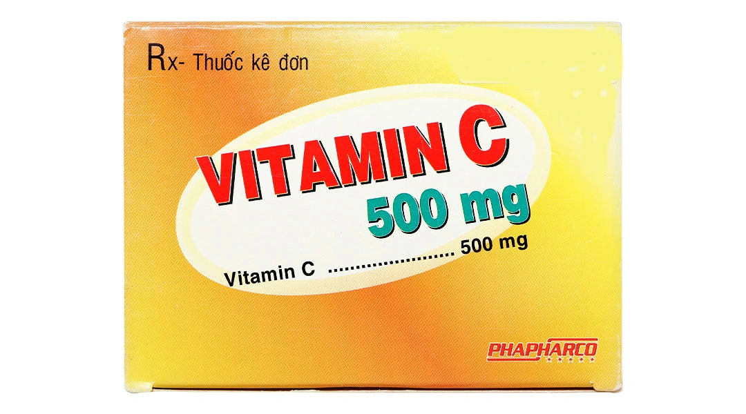 Vitamin C 500mg Phapharco phòng và trị thiếu hụt vitamin C (10 vỉ x 10 viên) - 1