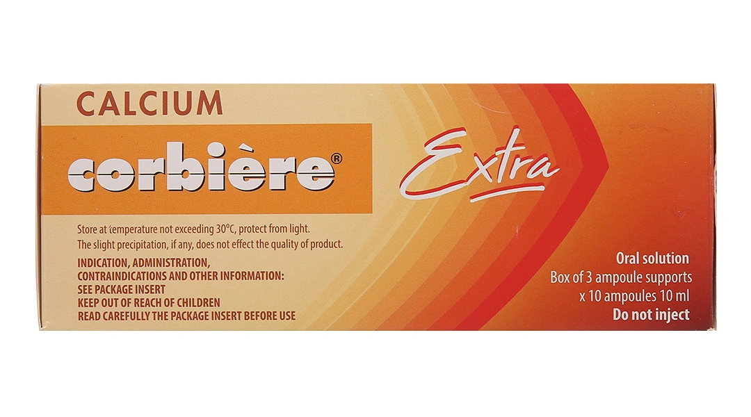 Dung dịch uống Calcium Corbière Extra điều trị loãng xương, còi xương (30 ống x 10ml) - 3