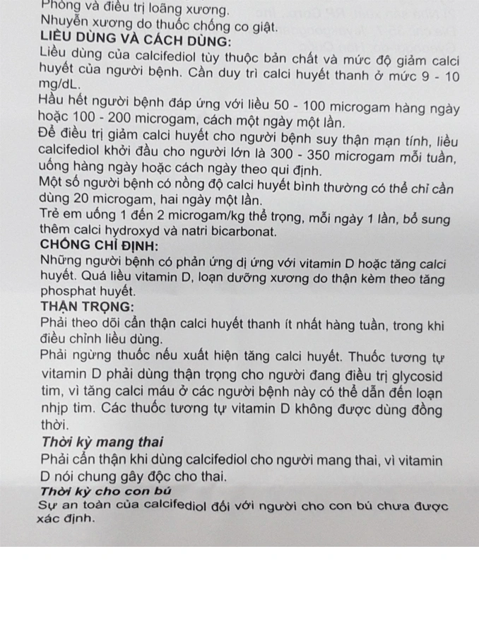 Caldiol 20mcg trị loãng xương, còi xương (6 vỉ x 10 viên) - 3