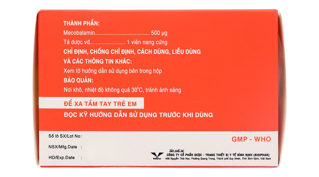 Galanmer 500mcg trị thiếu máu, thiếu vitamin B12 (10 vỉ x 10 viên) - 2