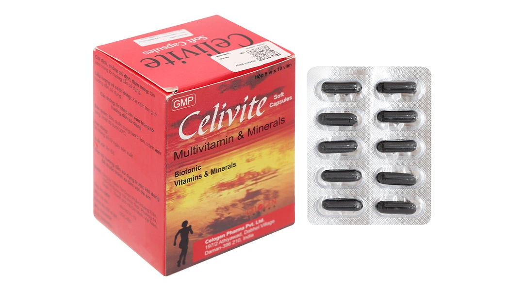 Celivite bổ sung vitamin và khoáng chất (6 vỉ x 10 viên) - 