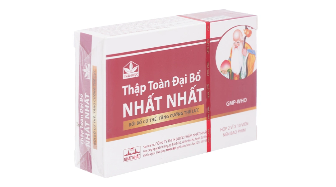 Thập Toàn Đại Bổ Nhất Nhất bồi bổ cơ thể, tăng đề kháng hộp 20 viên - 